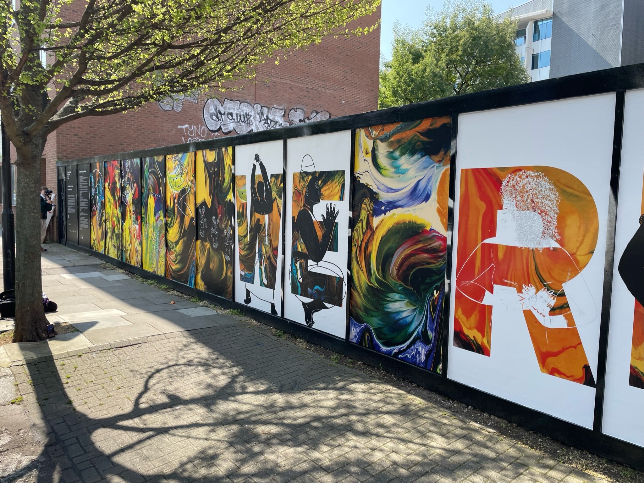 Construction hoarding and exterior building graphics printed by Machine Canvas