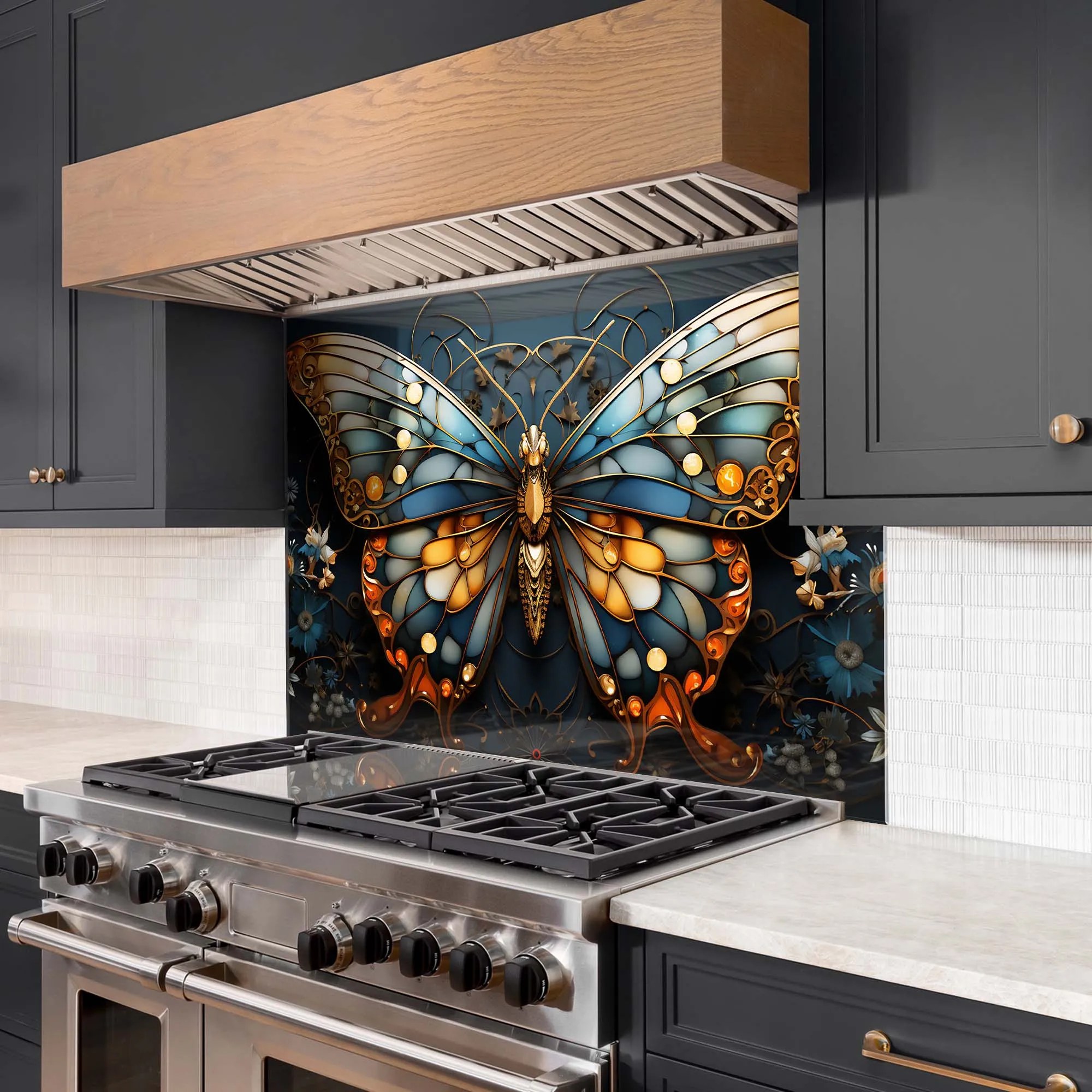 Architectural interior feature wall printed by Machine Canvas