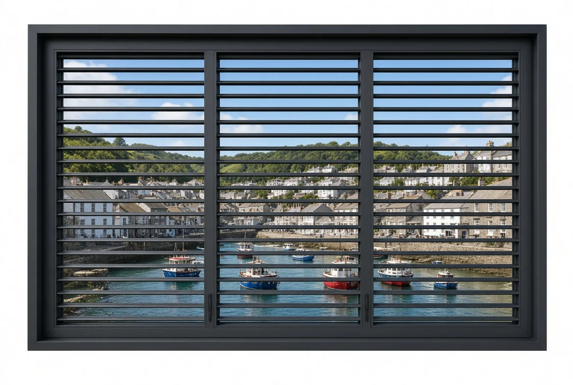 Harbour Through the Shutters